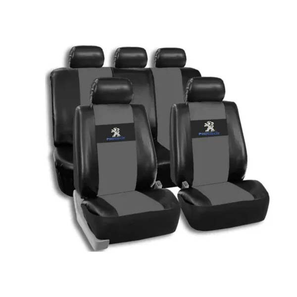 Funda para asiento con logo PEUGEOT gris oscuro