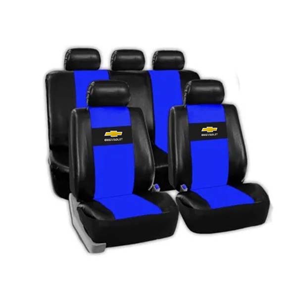 Funda para asiento con logo CHEVROLET azul 2
