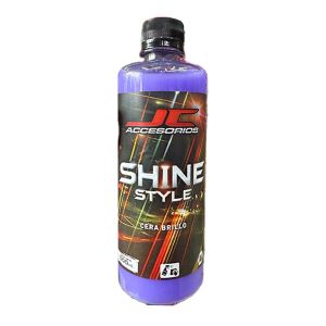 Botella de cera líquida JC Accesorios Shine Style 500 ml para brillo rápido de autos