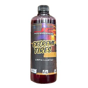 Botella de Limpia Llantas JC Accesorios Extreme Tires 500 ml para limpieza profunda y brillo de ruedas