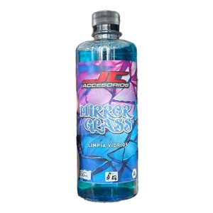 Botella de Limpia Vidrios JC Accesorios Mirror Glass 500 ml para limpieza sin vetas de vidrios y espejos