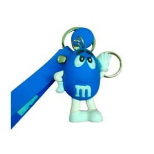 Llavero De Goma 3D Personajes — m&m azul