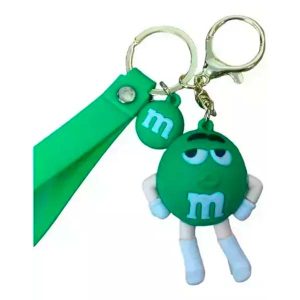 Llavero De Goma 3D Personajes — m&m verde