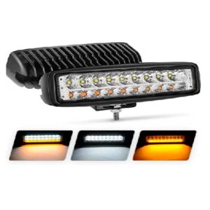 5531 Faro LED Rectangular Spot 18W Blanco y Ámbar 12V : 24V