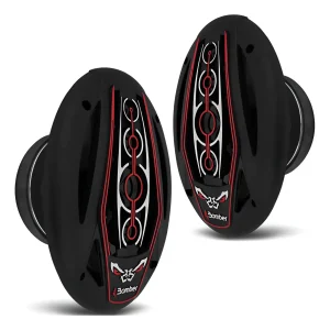 Bomber Parlantes 6x9 Pentaxiales con LED 350W