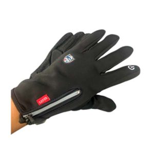 7839-8018-8019 Guantes para Moto Negros con Cierre