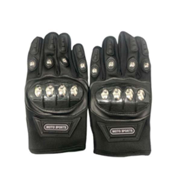 9532 Guantes para Moto con Dedos Completos y Carcasa Metálica Anticorte