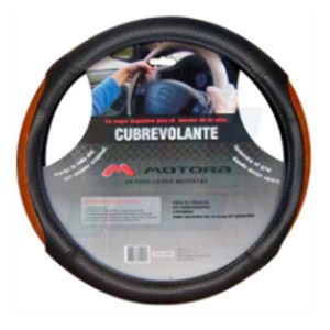 ACUB-76506 Cubre Volante Cuerina con Detalle Simil Madera 38 cm
