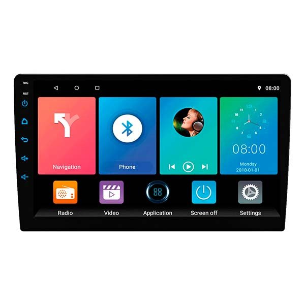 Blauline Estéreo Doble DIN 9" Android 12 GPS CarPlay 2GB 32GB
