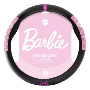 Cubre Volante Barbie Negro Con Doble Diseño Rosa 38cm BBSWC005