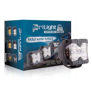 DA-40S1BLA Prilight Faro Lateral Cuadrado Luz Blanca + Ámbar 40W