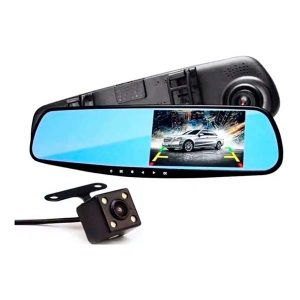 ESP-DOBLE Espejo Retrovisor con Cámara Delantera y Trasera Full HD
