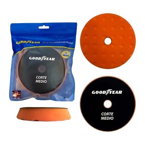 GY-2106 Goodyear Disco de Pulido Corte Medio 5 Pulgadas Naranja