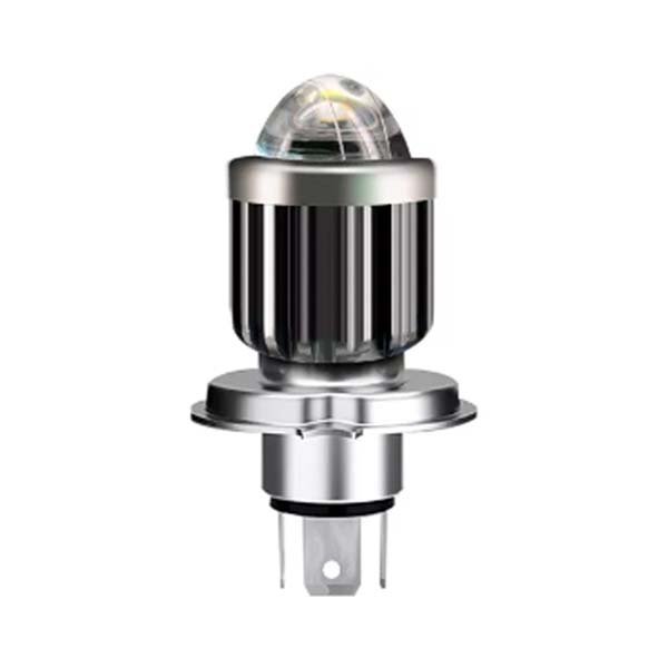 H4-LUPA-B Lámpara H4 LED con Lupa para Moto 12V 15W Luz Blanca