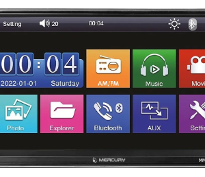 MM-650 Stereo Doble DIN 7 Pulgadas Bluetooth AM FM Mercury