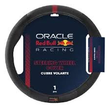 RBSWC001BR Red Bull Cubre Volante Cuerina y Pana Rojo 38 cm